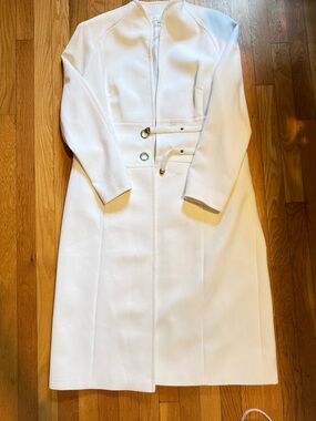 Escada White Wool Coat